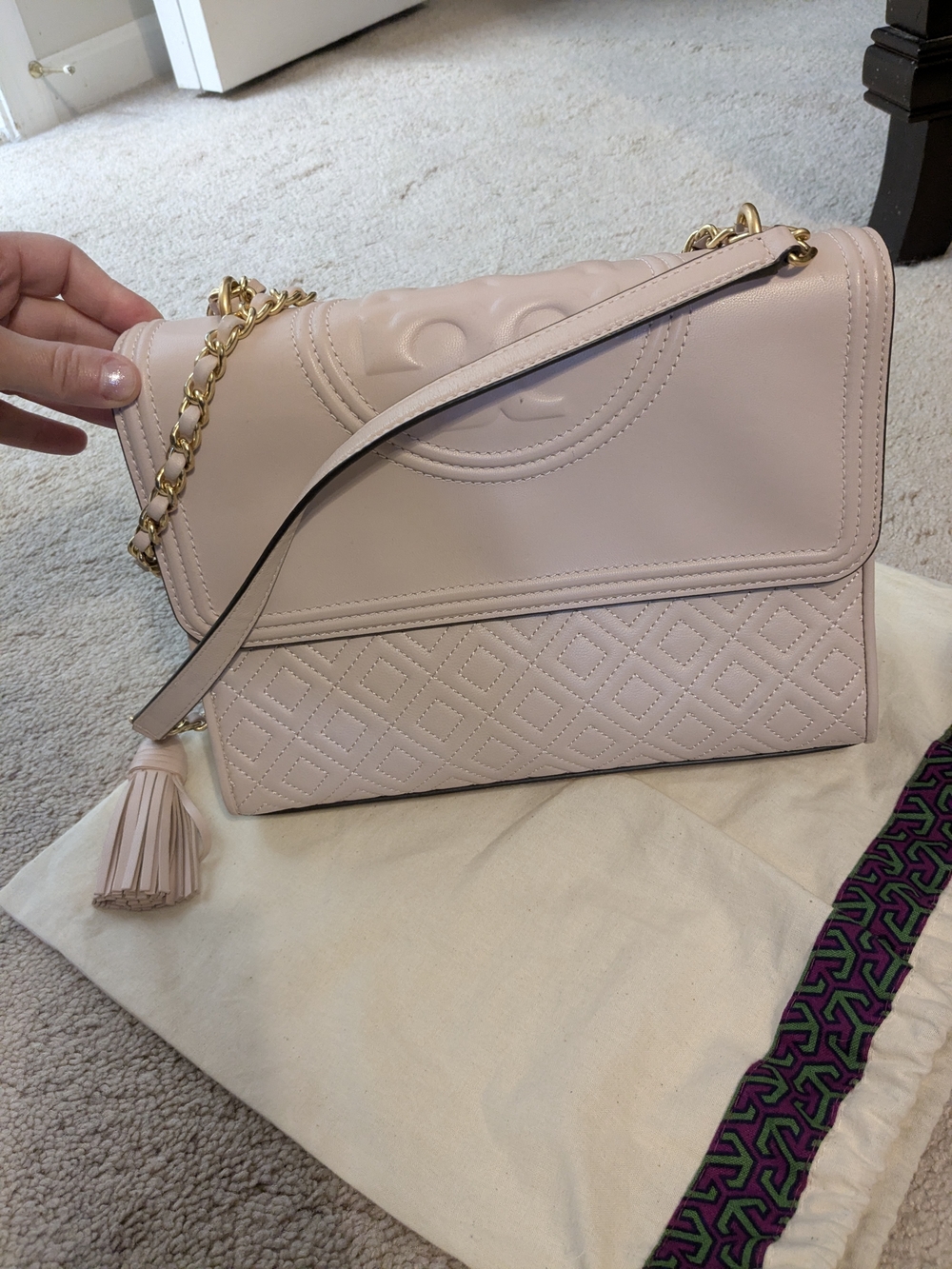 Tory Burch Fleming bag pink